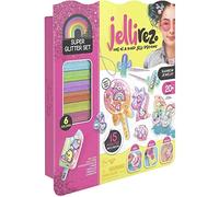 JELLI REZ- Super Glitter Pack, Loisirs créatifs, Créations en Gel, Jouet pour Enfants dès 7 Ans, JEL0100