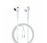 Jellico Écouteurs Intra-Auriculaires USB-C, Kit Piéton avec Microphone, Blanc