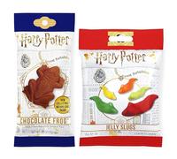 Jelly Belly Grenouille en chocolat (15g) & Jelly Slugs Escargots (56g), avec carte holographique à collectionner, pour les fans Harry Potter, friandises de Poudlard pour le plaisir de la gourmandise