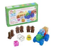 JELLY BLOX - Kit La Ferme - 18 Blocs Construction Tactiles pour Créer sa Ferme - Animaux, Tracteur & Accessoires - Jeu de Consrtuction Sensoriel pour Enfants dès 2 ans - Blocs Souples & Flexibles