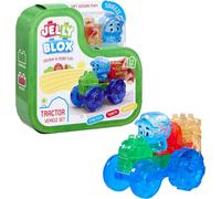 Jelly Blox-Kit Tracteur-12 Blocs De Construction Souples Tactiles-1 Tracteur,1 Fermier Et Accessoire-Jeu De Construction Sensoriel Pour Enfants Dès 2 Ans-Blocs Extensibles&Flexibles