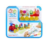 Jelly Blox Squish Train Set | 35 pièces | Enfant et préscolaire | Blocs de construction que les enfants peuvent presser, étirer, écraser, maillage accrédité, test de sécurité et sans