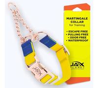 Jelly Collier martingale imperméable pour chien, anti-traction, collier en nylon avec boucle en alliage métallique et anneau en D pour l'entraînement et la marche en plein air, anti-traction
