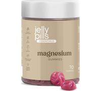 Jelly Pills® 1620 mg Citrate de magnésium et Vitamine B6-70 Gummies végétaliennes aromatisées aux baies apportant 180 mg de magnésium - Sans sucres ajoutés - Réduit la fatigue et l'épuisement