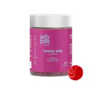 Jelly Pills® Collagène Hydrolysé Gummies avec acide hyaluronique Coenzyme Q10 et Vitamine C - goût de fraise, sans sucres ajoutés - 60 gummies 2 mois - Anti-âge - Pour la peau et articulations