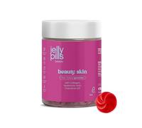 Jelly Pills Gummies Collagène 500 mg + acide hyaluronique, coenzyme Q10, vitamines C & E - 60 gummies sans sucres ajoutés - goût fraise - cure 2 mois