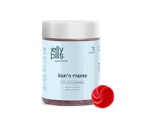 Jelly Pills Gummies Lion's Mane (Hericium erinaceus) & poivre noir - 70 gummies vegan sans sucres ajoutés - goût fruits rouges - champignon à croquer