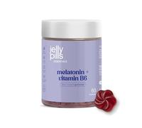 Jelly Pills Gummies mélatonine 0,5 mg avec vitamine B6-60 gummies véganes - sans sucres ajoutés - goût mûre - avec fibre prébiotique - sans gluten & sans lactose