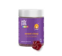 Jelly Pills Gummies mélatonine enfants 0,5 mg avec vitamine B6-70 gummies véganes - sans sucres ajoutés - goût fruits des bois - routine du soir pour enfants dès 3 ans