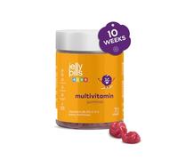 Jelly Pills® Multivitamines et Minéraux 70 Gummies Enfants - Sans Sucres Ajoutés - Arôme de Fraise pour 10 semaines - Avec Toutes les Vitamines A B C D E Biotine Acide Folique Zinc Iode et Magnésium