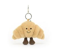 Jellycat Amuseables Breloque de sac croissant 7,6 cm | Porte-clés en peluche pour nourriture et boisson | Excellente idée cadeau, Croissant
