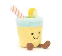 Jellycat Amuseables Limonade Peluche douce 12 x 9 x 8 cm Jaune et vert menthe