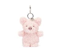 Jellycat Breloque de sac en forme de petit cochon, 10,2 cm - Porte-clés en peluche de la ferme - Excellente idée cadeau