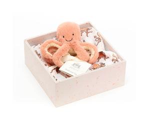 Jellycat - Lot cadeau peluche pieuvre Odell Octopus Gift Set