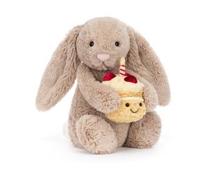 Jellycat - Peluche Lapin Bashful Beige Anniversaire