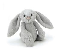 JellyCat - Peluche Lapin Silver Bashful 18 cm