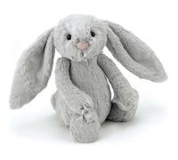 JellyCat - Peluche Lapin Silver Bashful 31 cm