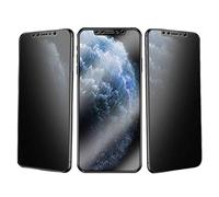 JELLYEA 3 pièces en verre trempé de confidentialité pour iPhone 12 Pro Max Film mat Anti-espion Couverture Complète Film Protection d'écran 9H Mat Anti-Spy pour 12 PRO MAX,6,7"