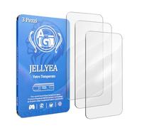 JELLYEA 3 pièces en verre trempé pour iPhone 16 Pro Film protecteur transparent anti-empreintes digitales 9H Film en verre trempé pour iPhone 16pro,6,3"