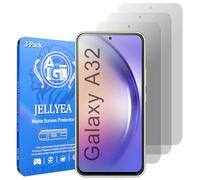 JELLYEA 3-Pièces Verre Trempé Mat pour Samsung Galaxy A32 5G, Protection Écran Anti-reflets, Anti-empreinte Digitale, 9H Vitre Protecteur, 6.5"