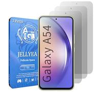 JELLYEA 3 Pièces Verre Trempé Protection écran Mat Anti-reflets Anti-empreinte digitale 9H Vitre Protecteur pour Samsung Galaxy A54 5G, 6.4