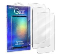 JELLYEA Lot de 3, Verre Trempé pour iPhone 14 / iPhone 13/13 Pro Film Protection écran Bulles d'air Ultra Résistant Dureté 9H Glass pour iPhone 14/13 / 13 Pro,6.1",Transparent
