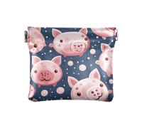 Jellyfish Mini porte-monnaie en cuir Bleu marine, Cochon mignon bleu marine, one size, Cochon mignon bleu marine