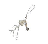 Jellyfish Sangle de téléphone avec pendentif en acrylique pour les amoureux de la mer et les créateurs de tendances