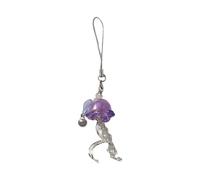 Jellyfish Sangle de téléphone avec pendentif en acrylique pour les amoureux de la mer et les créateurs de tendances