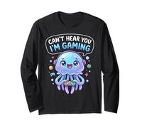 Jellyfish Video Gamer, Gaming Can't Hear You I'm Gaming Manche Longue