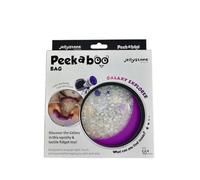 Jellystone Designs Peek-a-Boo Sac sensoriel Galaxie pour Enfants de 18 Mois et Plus, Bleu et Noir