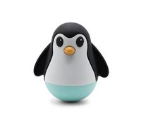 Jellystone Designs Pingouin Wobble Soft Mint, jouet Roly-Poly à contraste élevé pour bébés