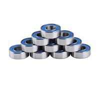 Jelquix 10 Pcs MR 115-2RS Roulement, Roulements à Billes Miniatures à Double Blindage en Acier avec Résistance à la Poussière pour 5 X 11 X 4 mm Installation et Remplacement Faciles