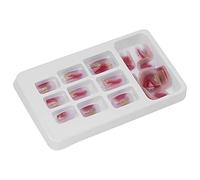 Jelquix 24 Pièces de Faux Ongles à Couverture Complète Exquise pour Femme, Outil de Manucure à Coller, Nail Art Unique pour les Réunions, les Mariages, les Rendez-vous, Matériau ABS de Haute qualité
