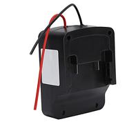 Jelquix Adaptateur de Batterie au Lithium 18V Durable, Montage sur Source d'alimentation, Connexion Pratique et Facile pour Les Utilisateurs, ABS Noir, 1 unité