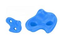 Jelquix Assortiment de 10 Pierres d'escalade Texturées en Plastique, Prise Sûre pour Une Utilisation Intérieure et Extérieure (Blue)