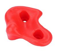 Jelquix Assortiment de 10 Pierres d'escalade Texturées en Plastique, Prise Sûre pour Une Utilisation Intérieure et Extérieure (Rouge)