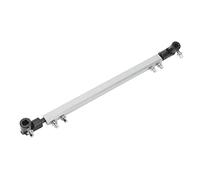 Jelquix Barre de Pédale à Double Arbre D'entraînement de Tambour, Bielle en Métal Résistant à L'usure pour les Amateurs de Percussions (SILVER)