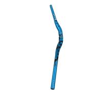 Jelquix Barre élévatrice de Vélo, Guidon de Piste de Roue en Alliage d'aluminium, Diamètre de Montage de 31,8 Mm, Longueur de 780 Mm, avec Conception Ergonomique Antidérapante, pour Vélos (BLUE)