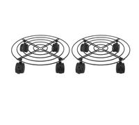 Jelquix Base de Support pour Usine Roulante, 2 Pièces, Chariot Robuste avec Roues Lisses Verrouillables pour Usage Intérieur et Extérieur, Fer PVC