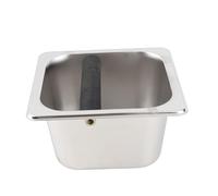 Jelquix Boîte à Frapper en Acier Inoxydable, Récipient à Marc de café Robuste, Boîte à Frapper à Barre en Caoutchouc Remplaçable avec Construction Durable, Idéale pour les Machines à café (Petit