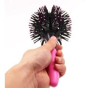 Jelquix Brosse à Cheveux Boule Ronde, Brosse de Coiffage Sphérique 3D, de Massage du Cuir Chevelu à 360 Degrés avec un Design Doux et Indolore, Idéale pour les Filles, les Femmes et les Cheveux