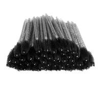 Jelquix Brosse à Cils Jetable en Nylon, 50 Pièces de Baguettes de Mascara en Spirale de Haute qualité pour Cils Naturels, Outil de Maquillage Portable pour Voyager - Rose (BLACK)