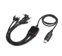Jelquix Câble de Programmation USB avec 8 Connecteurs, Puce de Haute qualité pour Radios /, pour GP88S, F21, Matériau