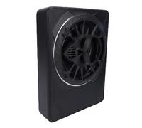 Jelquix Caisson de Basses de Voiture 10 Pouces 800 W, Caisson de Basses Actif Mince sous Le Siège, Amplificateur intégré avec Lumière Ambiante LED, Idéal pour Camion et Voiture