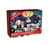 Jelquix Calendrier du Compte à Rebours de Noël, Calendrier de l' 24 Roches Minérales, Kit d'apprentissage de la Collection Rock avec éléments Surprises, Idéal pour les Enfants, les Garçons et les