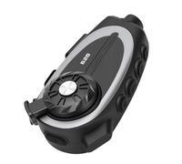 Jelquix Casque de Moto Bluetooth, Caméra 1080P, Haut-Parleur HiFi à Diaphragme de 40 Mm, Double IA, Réduction du Bruit, étanche IPX6, pour Tous Les Casques, pour Les Balades