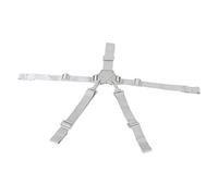 Jelquix Ceinture de sécurité Universelle pour Chaise Haute bébé, Harnais Durable à 5 Points avec Boucle POM pour un Usage Quotidien (Sangle 5 points bouton gris)