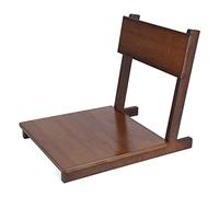 Jelquix Chaise Tatami, Chaise de Chambre Japonaise Dure et Polie avec Dossier Inclinable, Idéale pour Une Assise Confortable et Une Utilisation à Long Terme (Noyer)