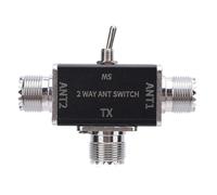 Jelquix Commutateur D'antenne CB HAM à 2 Voies avec Fonction Double Direction pour une Utilisation Transparente de L'antenne 100 W, Idéal pour les Amateurs de Radio et de Communication à Ondes Courtes